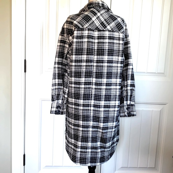 Longer Heavy Plaid Shacket - Picture 3 of 10